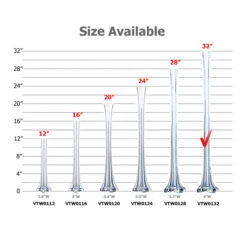 VTW0132 - Clear Tower Vase - 2"x 32" -Wholesaleglassvasesint VTW0132 B2 28745.1665175716
