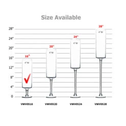 VWV0516 - Stemmed Pillar Vase - 16" -Wholesaleglassvasesint VWV0516 B2 89046 23827 23064.1664557145