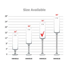 VWV0524 - Stemmed Pillar Vase - 24" -Wholesaleglassvasesint VWV0524 B2 67389 46455 15730.1657126163